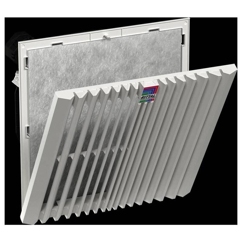 Rittal Filterlüfter SK 3238.724 Lüfter grau IP54 63m³/h mit Schutzabdeckung 1 - 4028177998223