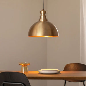 B-Ware Opviq Berceste Pendant Light, Gold-coloured, Metal, Ø 40 Cm, E27
