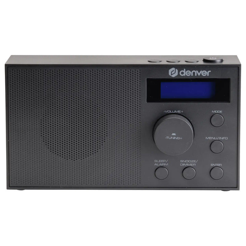 Denver DAB-51B Tischradio Schwarz DAB+ FM Weckfunktion USB-C 20+20 Senderspei... - 5706751074981