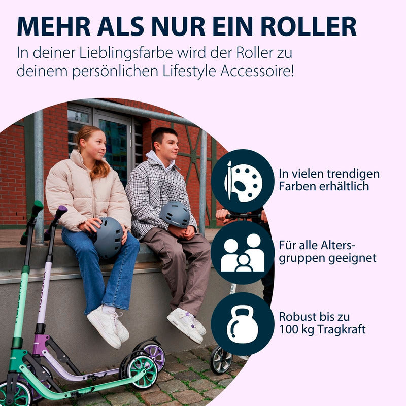 HUDORA 205 Advanced lavender City-Roller Scooter Roller Kickroller Kinderroller - 4005998141540