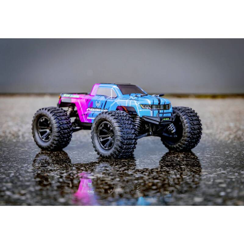 Absima Mini AMT Monster Truck 1:16 pink blau RTR 4WD Akku Lader 36 km/h - 4250650957704