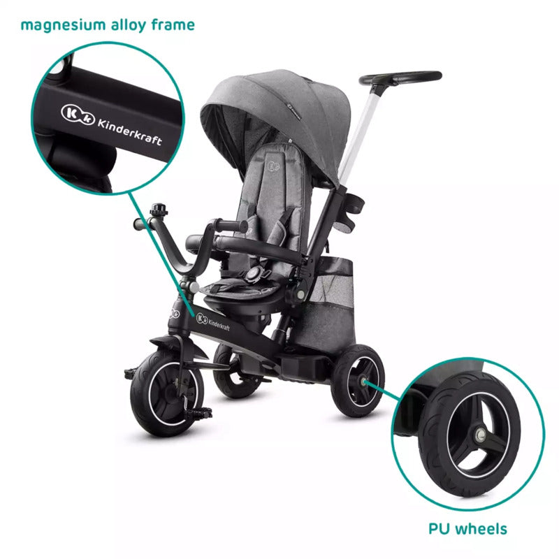 Kinderkraft EASYTWIST Kinderwagen Buggy City-Kinderwagen ab 9 Monate grau - 5902533914487