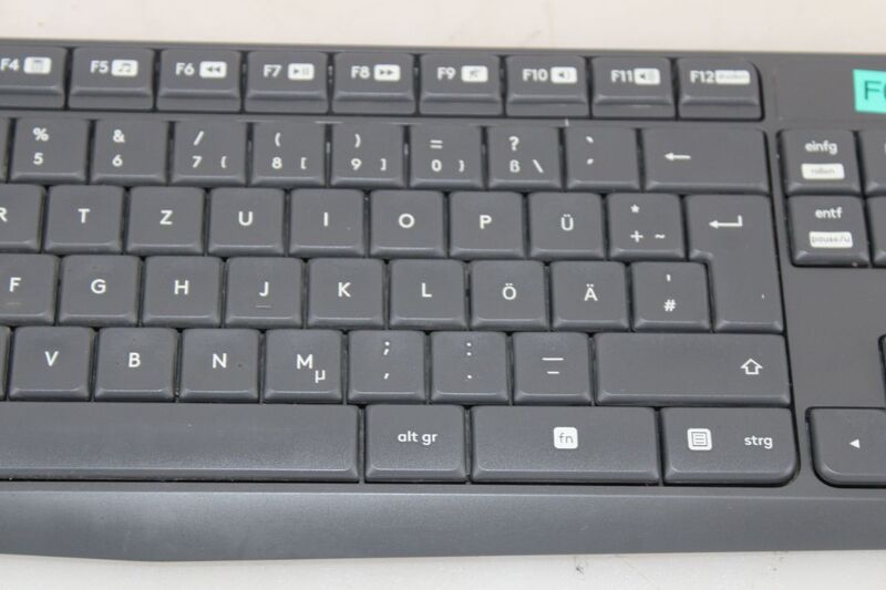 Logitech Tastatur Maus Set MK235 Wireless grau spritzwassergeschützt langlebig - 5099206063990
