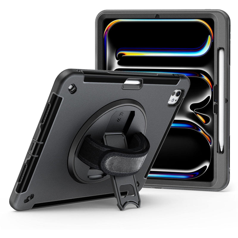 JT Berlin Hülle Case Kickstand Handstrap Apple iPad Pro 13 Schwarz 2025 2024 - 4260744253407