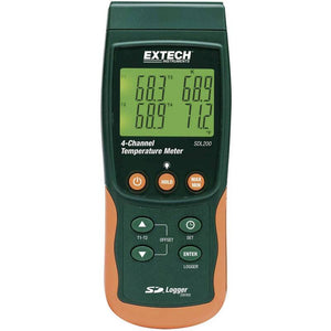 B-Ware Extech SDL200 Temperatur-Messgerät -199 bis +1700 °C Fühler-Typ Messgerät Gerät