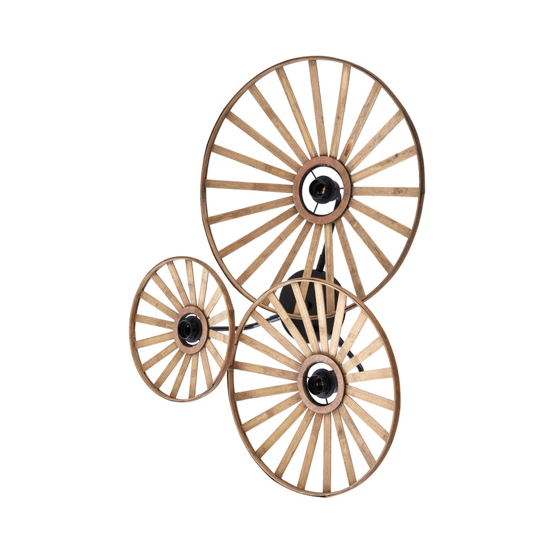 Lindby Wandleuchte Evandor LED Wandlampe 3-flammig dimmbar naturfarben Bambus - 4251911777697