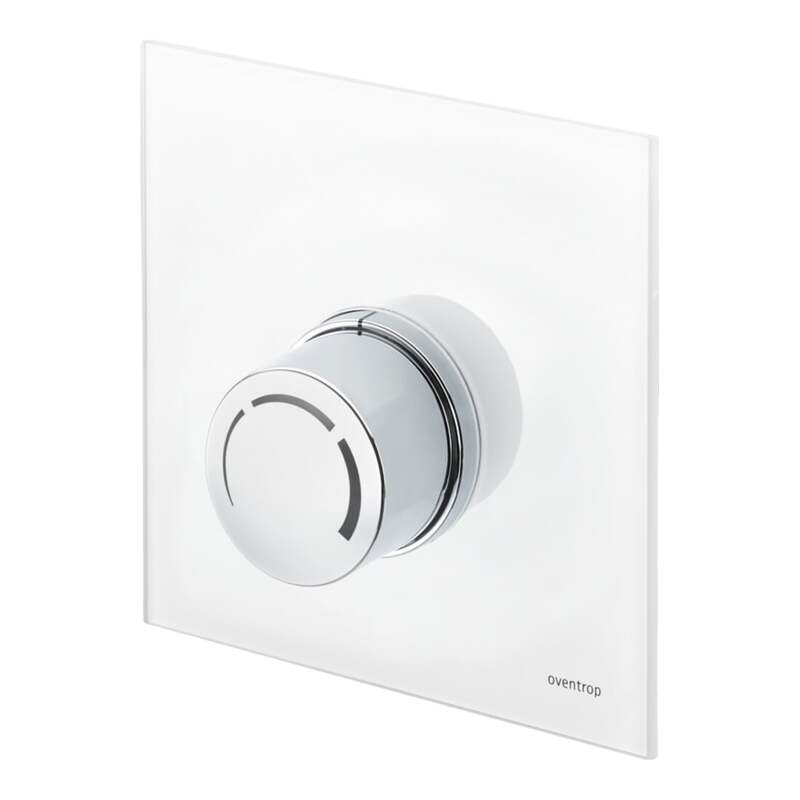 Oventrop Abdeckung Unibox RTL Echtglas Thermostat Heizkörper Heizung weiß - 4026755471694