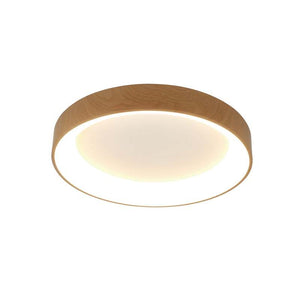 B-Ware Mantra Iluminación LED-Deckenlampe Niseko II CCT 38cm Holzfarbe mit Fernbedie...