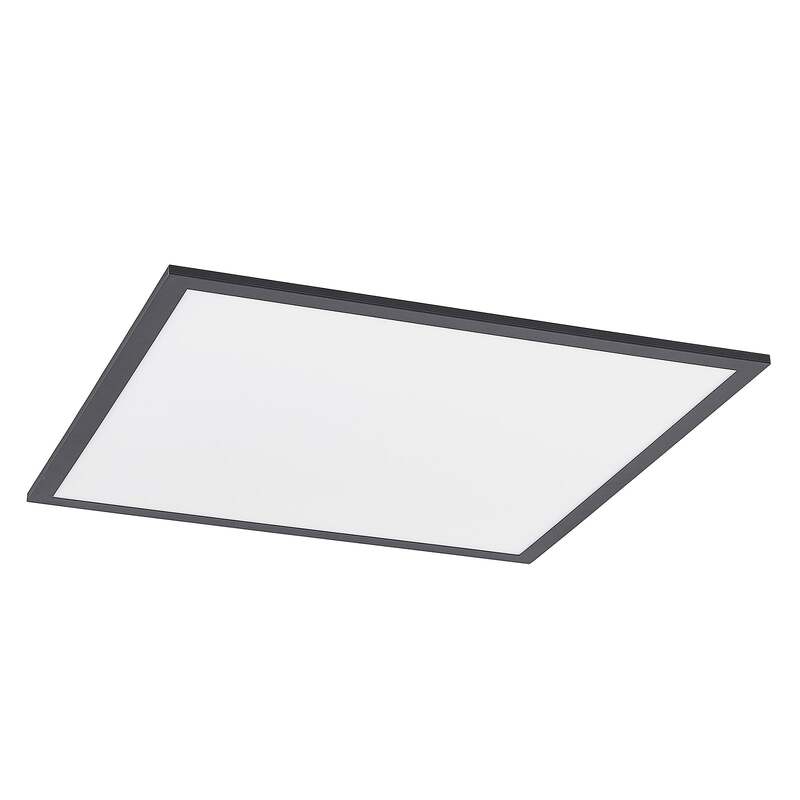Lindby Deckenlampe Nelios LED Lampe dimmbar schwarz 62x62cm CCT 2900 Lumen - 4251911739206