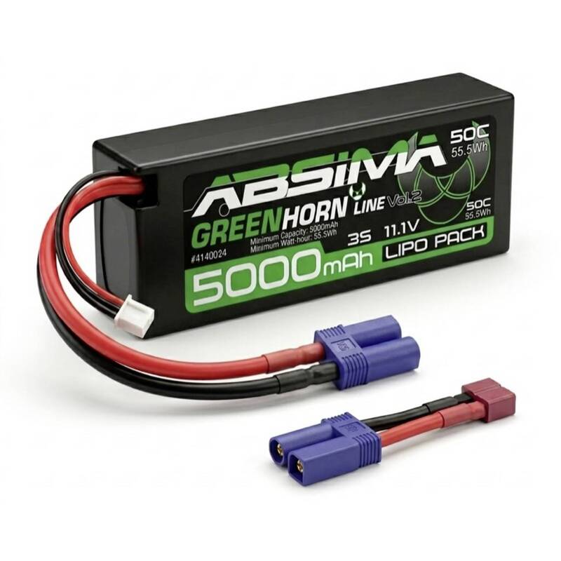 Absima Modellbau-Akkupack LiPo 11.1V 5000mAh 3S Hardcase EC5 für RC Modelle - 4250650966584