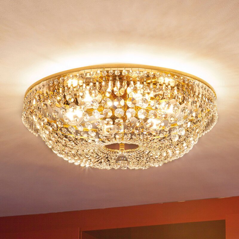 ORION Kristalldeckenleuchte Leuchte SHERATA gold Deckenlampe SIEHE TEXT/FOTO - 9003090129348