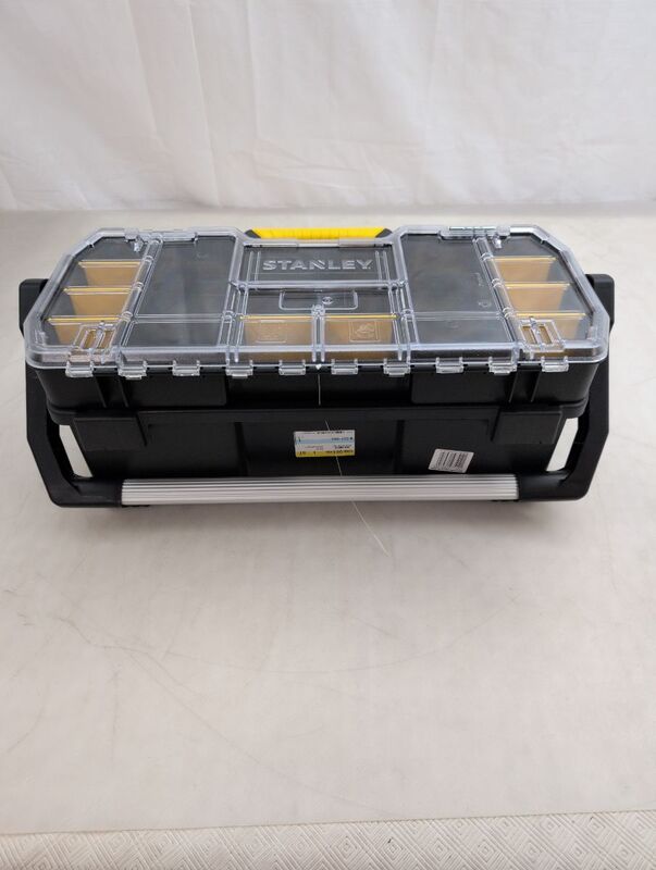 Stanley Werkzeugkoffer unbestückt Werkzeugbox schwarz Kunststoff 670x320x251mm - 3253561975141
