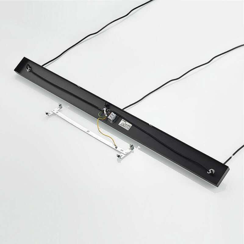 Lindby Pendelleuchte Hängeleuchte Elamira LED Lampe dimmbar schwarz-gold 133cm - 4251911726633