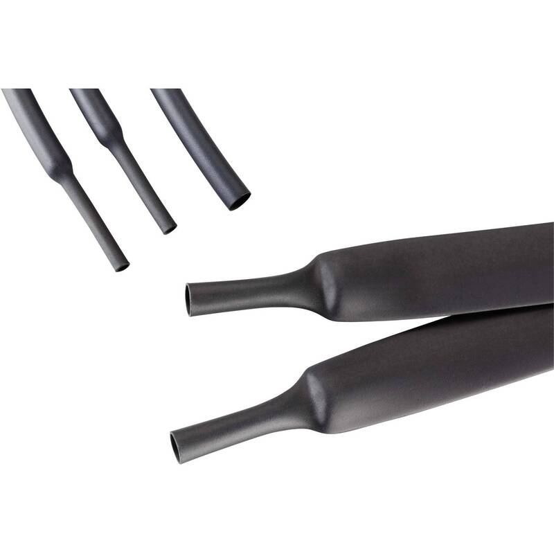 Hongshang Schrumpfschlauch ohne Kleber schwarz 3:1 Schrumpfrate 1.22m 160x50mm - 2050006227800