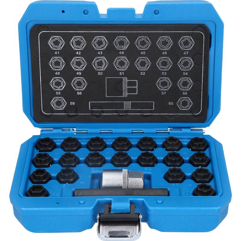 Brilliant Tools Felgenschloss Sortiment Radmutter Schlüssel für BMW 22-teilig - 4042146781548
