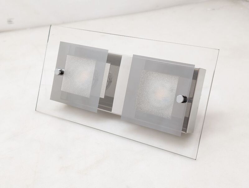 Lindby Deckenleuchte LED Lampe 2-flammig warmweiß Silber Chrom 30x15cm IP20 - 4251096526288