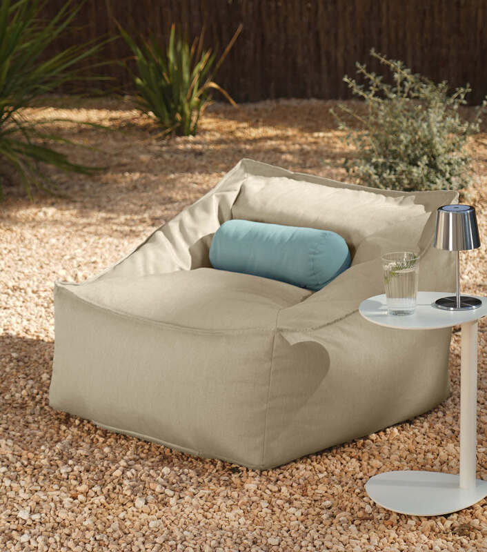 mokebo Sitzsack Sessel Outdoor Der Sunnyboy Sandfarben Outdoorstoff strukturiert - 4262436126723