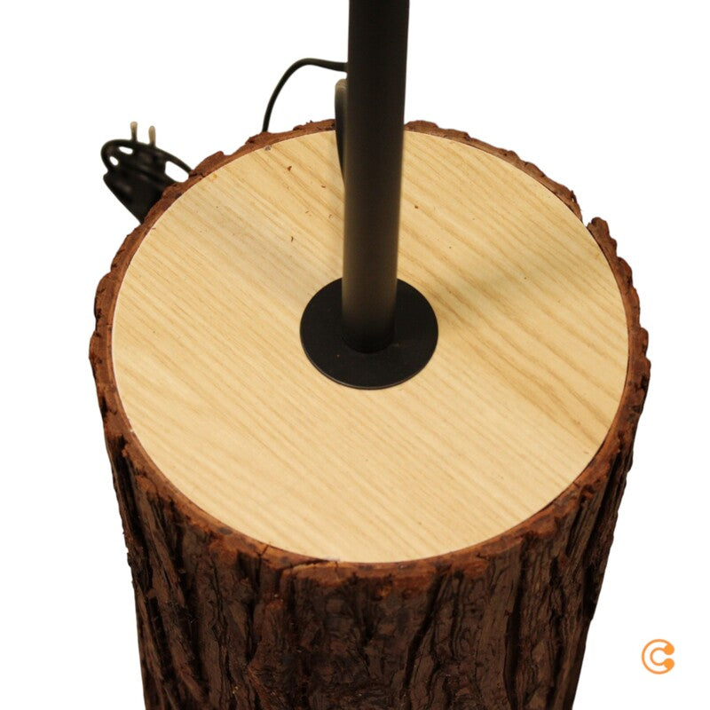 JUST LIGHT Stehleuchte Lampe Bark holz creme Eisen Holz Schalter - 4043689975951
