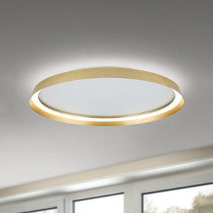 B-Ware Orion Deckenlampe LED Manta goldfarben dimmbar Aluminium Ø60cm 50W 2700K-4000K