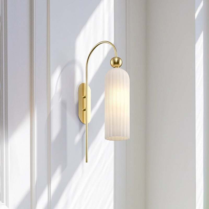 Maytoni Wandleuchte Wandlampe Antic dimmbar Leuchte Metall Glas messing weiß - 4251110031767