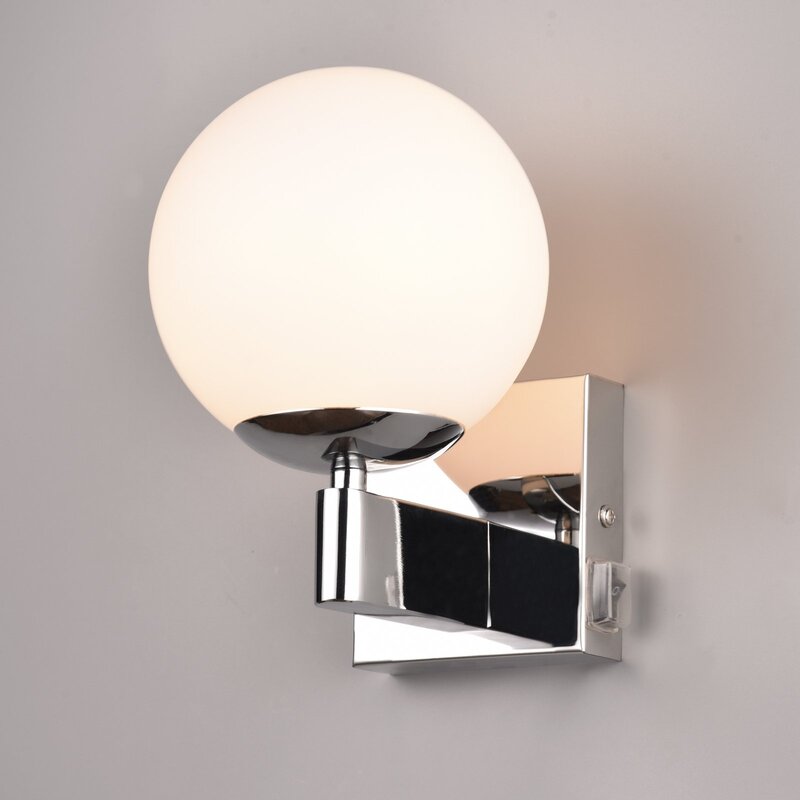TRIO LIGHTING Wandleuchte Kula LED Wandlampe Badleuchte chrom IP44 14x20cm - 4017807585278