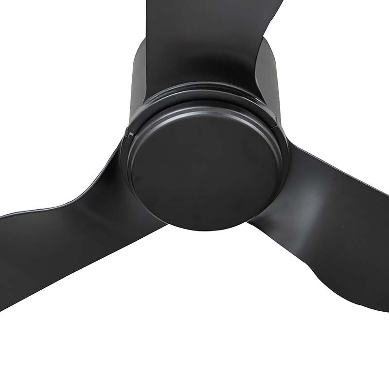 Lindby Deckenventilator Aulo schwarz DC leise Ventilator Ø123cm für bis zu 20m² - 4251911780017