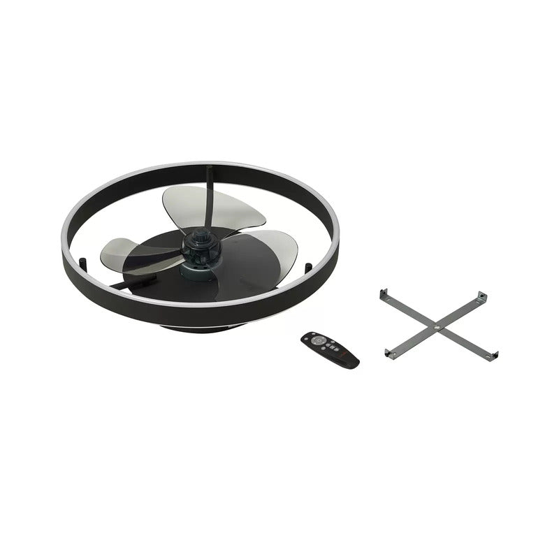 Deckenventilator Ventilator Lindby LED Momitu schwarz Aluminium PVC Eisen dimmba - 4251911780116