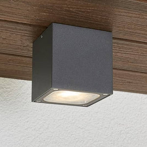 B-Ware Lucande Würfelförmige LED-Außendeckenlampe Lampe Leuchte 5W 230V Tanea, IP54