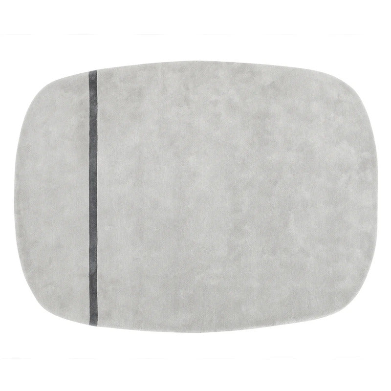 Normann Copenhagen Teppich Läufer Oona Wollteppich 175x240cm handgeknüpft grau - 5707434057987