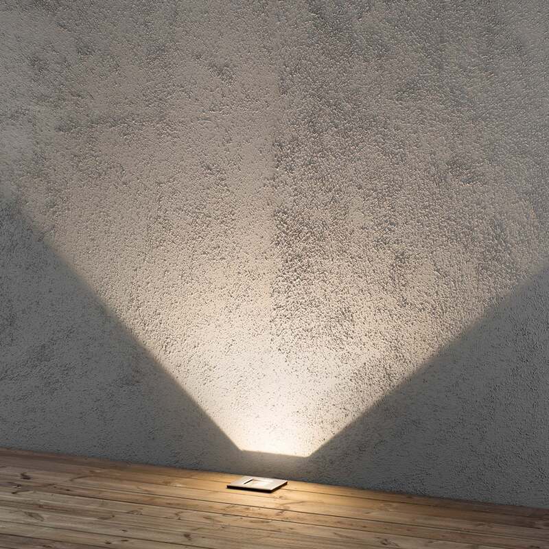 Konstsmide LED Bodeneinbauspot Malte Gartenleuchte Edelstahl 6W warmweiß IP65 - 7318307960310