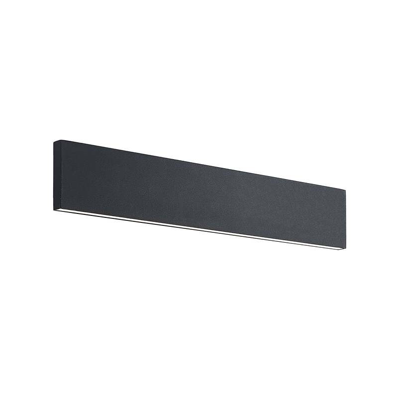 Lindby Wandlampe Wandleuchte LED Leuchte schwarz Stahl warmweiß dimmbar 47 cm - 4251096596762