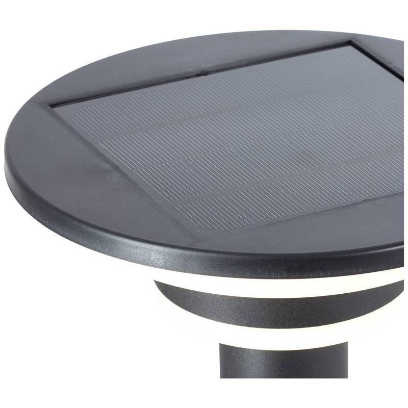 Brilliant Solar Außenleuchte Sockelleuchte Bewegungsmelder LED Schwarz - 4004353437748