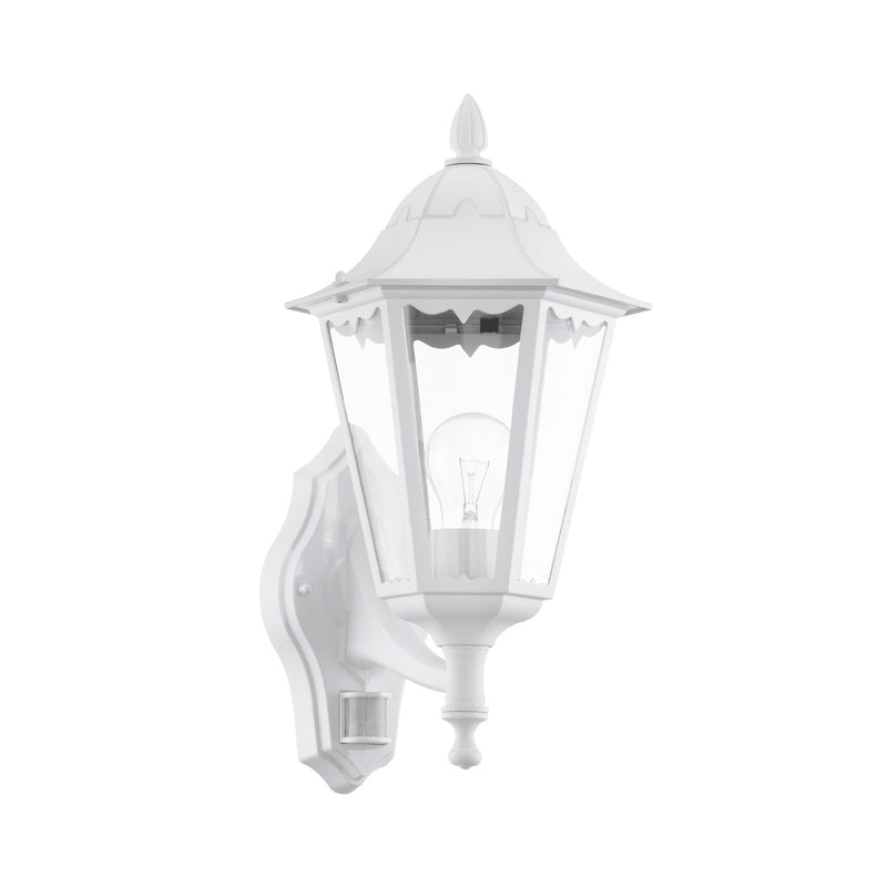 Eglo Außenlampe Gartenleuchte Navedo LED Wandleuchte mit Sensor weiß 42cm - 9002759934477