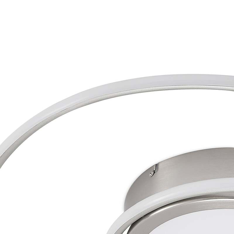 Lindby Deckenlampe Deckenleuchte Bovia LED Lampe dimmbar Leuchte CCT nickel 60cm - 4251911726367