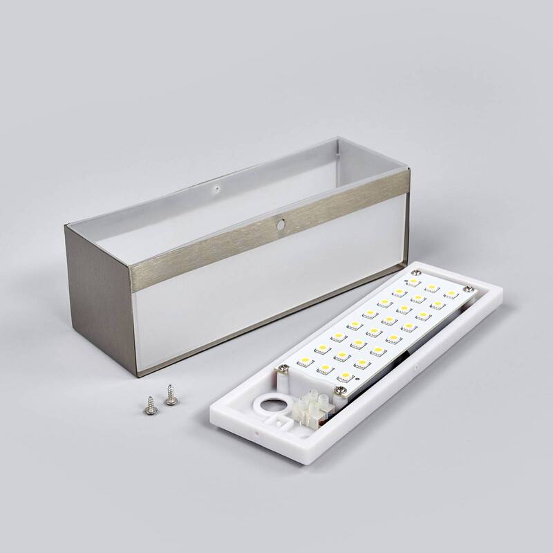 Lindby LED-Außenwandleuchte Alicja Wandleuchte Außenlampe Lampe 4,8 W Edelstahl - 4251096517538