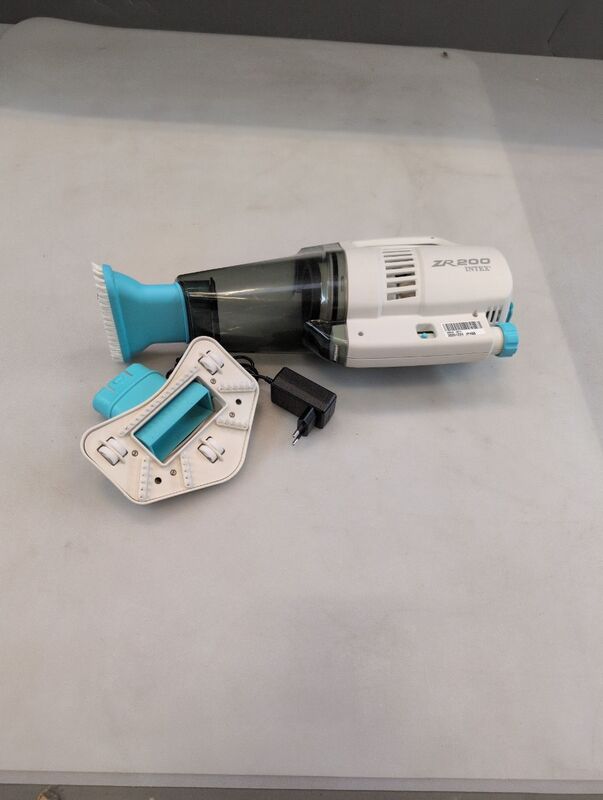 Intex Poolsauger Akku ZR200 Reinigungssauger für Pool und Whirlpool weiß blau - 6941057422770