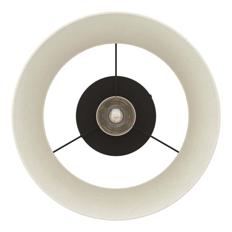 Eglo Deckenleuchte Febres LED Lampe Leuchte dimmbar schwarz weiß Ø35cm 25cm - 9008606312764