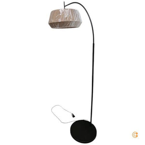 B-Ware Stehleuchte Dicte Designer Lampe beige E27 Leuchte 180cm Höhe 60W Metall/Textil