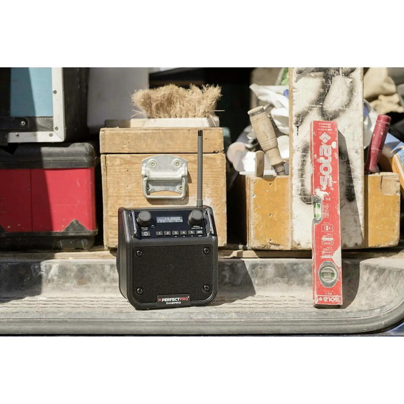 PerfectPro DABPRO Radio Digitalradio DAB+ FM Bluetooth tragbar Schwarz 80W - 8719689465193