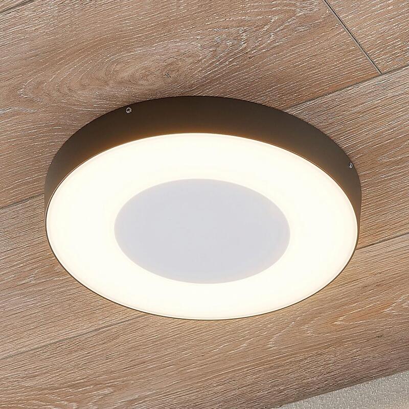 Lucande LED-AußenDeckenlampe Außendeckenlampe Lampe Leuchte Decke Sora rund - 4251096555868
