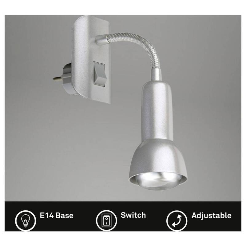 Briloner Wandleuchte Titan E14 25W LED Wandlampe Lampe dimmbar flexibel 22cm - 4002707149002