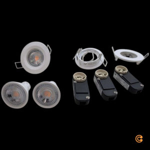 B-Ware Paulmann Einbaustrahler Spot Nova LED 3er Set warmweiß IP44 GU10 2700K weiß