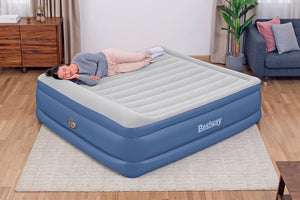 B-Ware Materac Dmuchany Dwuosobowy Łóżko Z Pompką 230V Bestway 67692 Model 2024