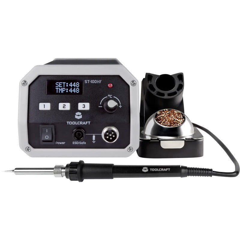 Toolcraft ST-100 HF Hochfrequenz-Lötstation digital 100 W 50 bis 480 °C - 4053199516551