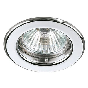 B-Ware Brumberg Einbauleuchte Downlight Halogen GX5.3 Chrom Deckenmontage 50 W 5 STÜCK