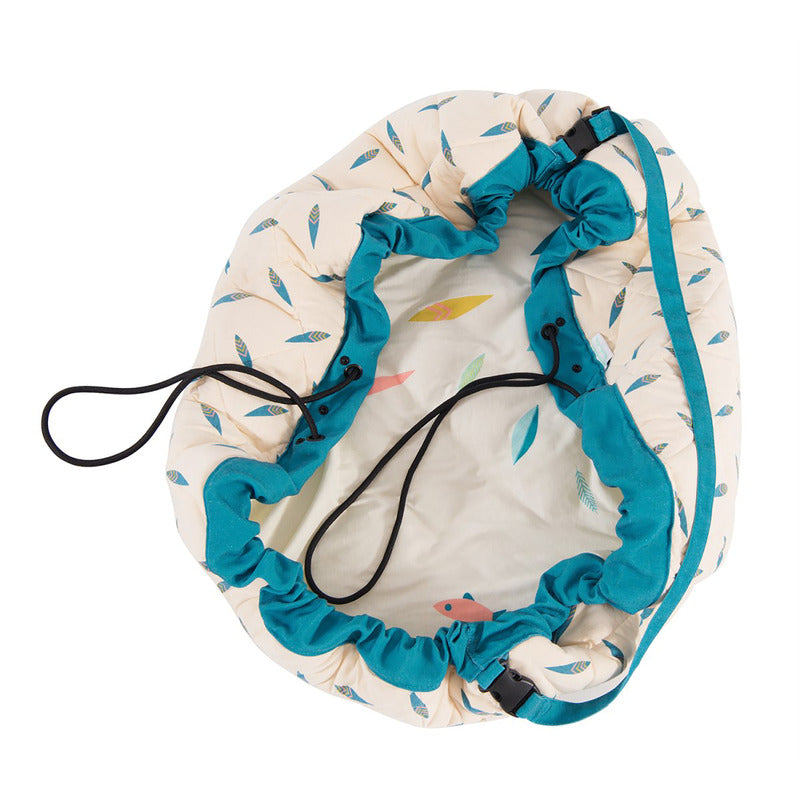 Moulin Roty Aufräumsack Spieldecke Aufbewahrungssack Play&Go Baumwolle beige - 3575677142812