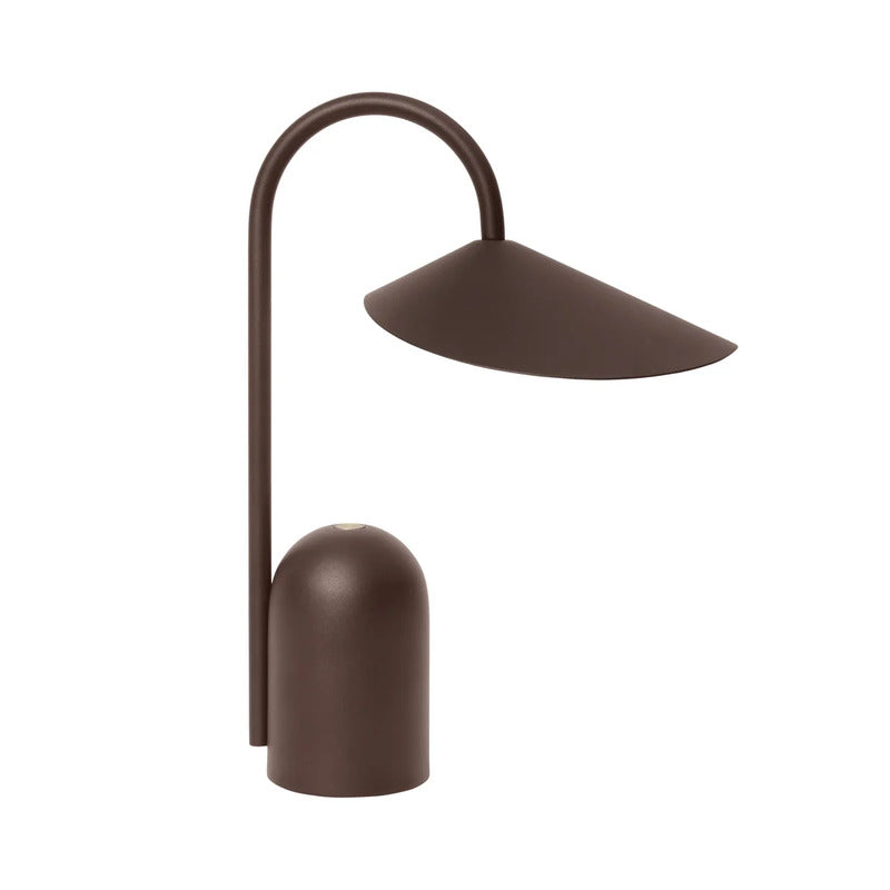 Ferm Living Tischleuchte Lampe LED Akku Leuchte Wohnzimmer Schokoladenbraun - 5704723338413
