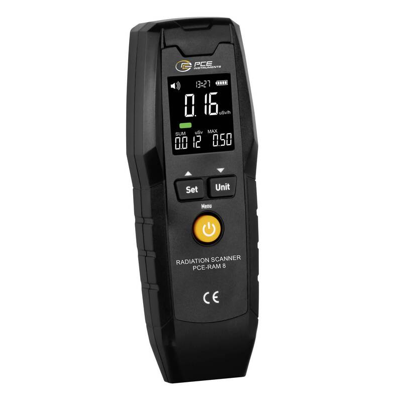 PCE Instruments Geigerzähler PCE-RAM 8 mit akustischem Alarm und USB - 4250348733184