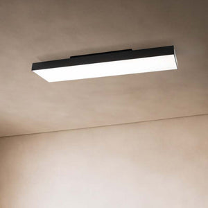 B-Ware Lucande Deckenlampe Leicy LED Lampe dimmbar schwarz RGBIC CCT 100x25cm 1150lm