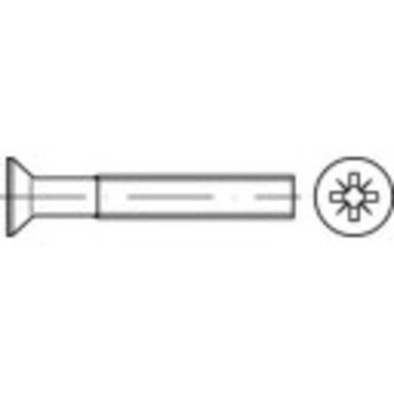 TOOLCRAFT 134424 Senkschrauben M5 30 mm Kreuzschlitz Pozidriv Stahl Schrauben - 4053199186655